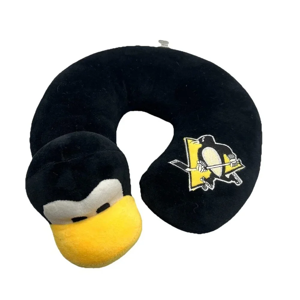 Iceburgh Pittsburgh Penguins Mascot Pillow Lot Neck Travel SGA Bed Bedding NHL